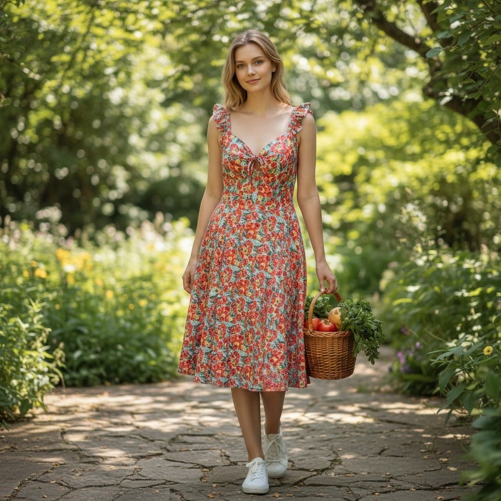 NWT Womens Vintage Style Poppy Floral Dress 14 Pinup Retro Rockabilly 1950 Style